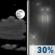 Friday Night: Partly Cloudy then Chance Light Rain